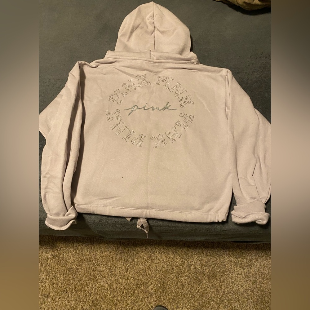 Victoria’s Secret pink bling logo hoodie
